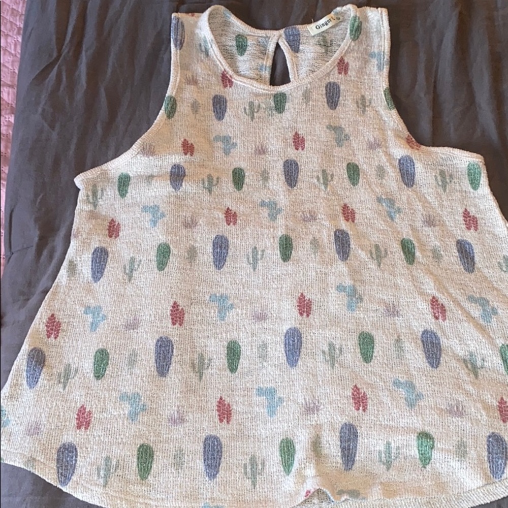 Cactus/succulent tank top